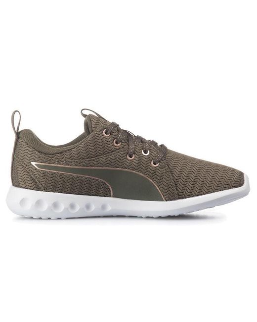PUMA Brown (Wmns) Carson 2 Low-Tops Sport Shoes Army