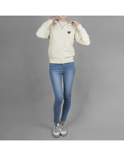 COMME DES GARÇONS PLAY White (Wmns) Zip Hoodie Big Heart