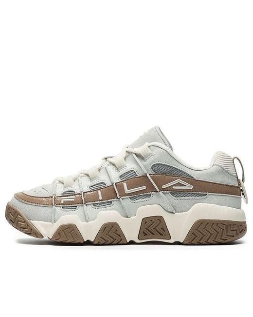 Fila White Barricade Sneakers for men