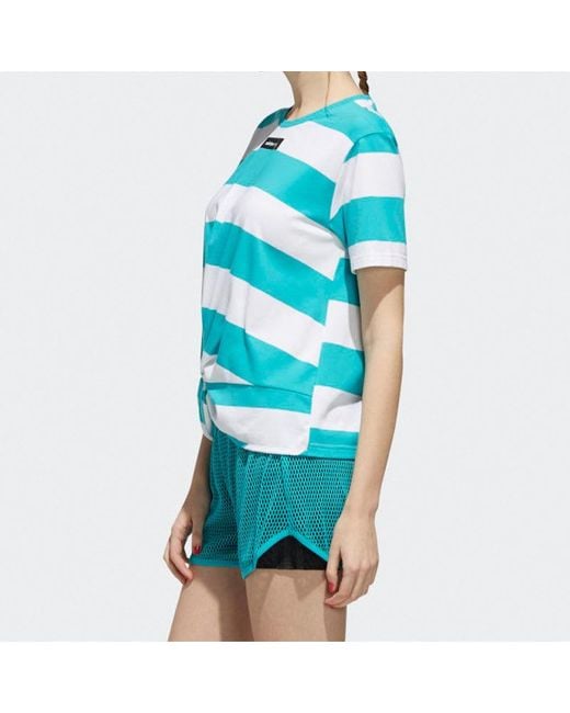 Adidas Blue (Wmns) Neo Cs Tshirt Sports Round-Neck