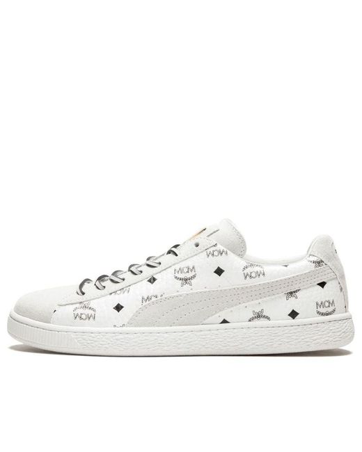 PUMA White Mcm X Suede 'Whisper' for men