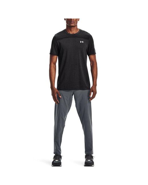 Under Armour Blue Woven Pants 'Pitch' for men
