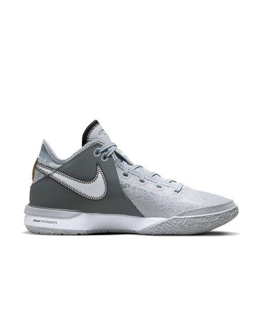 Nike White Zoom Lebron Nxxt Gen 'Wolf Metallic' for men