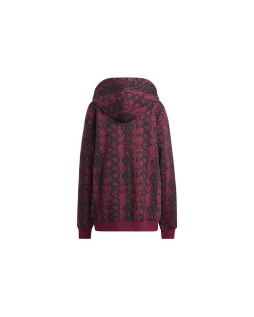 Adidas Red Originals X Ivy Park Crossover Casual Printing Hooded Long Sleeves for men