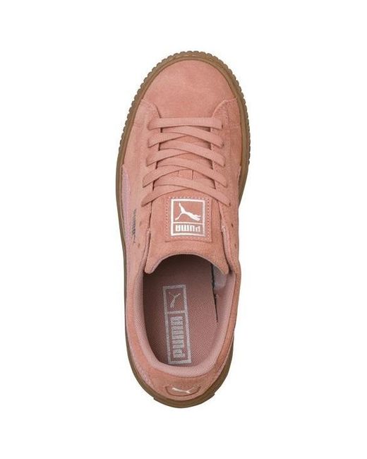 PUMA Pink (Wmns) Suede Platform