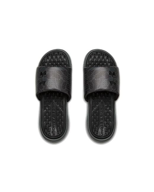 Under Armour Blue Playmaker Diverge Slides Slippers for men
