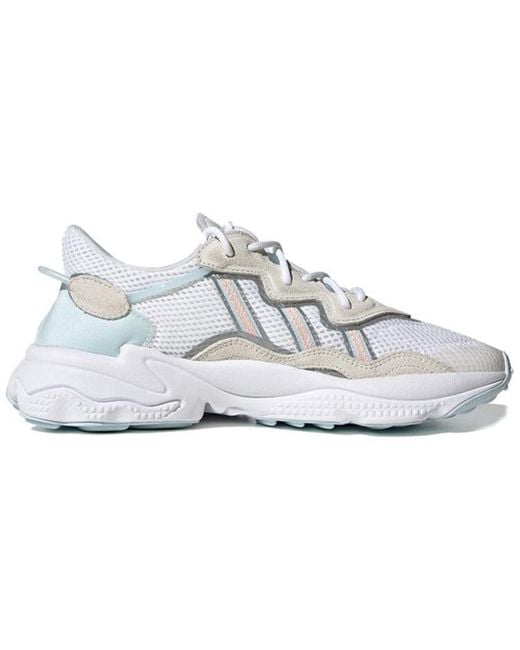Adidas White (Wmns) Originals Ozweego Sports Casual Shoes 'Light Cream'