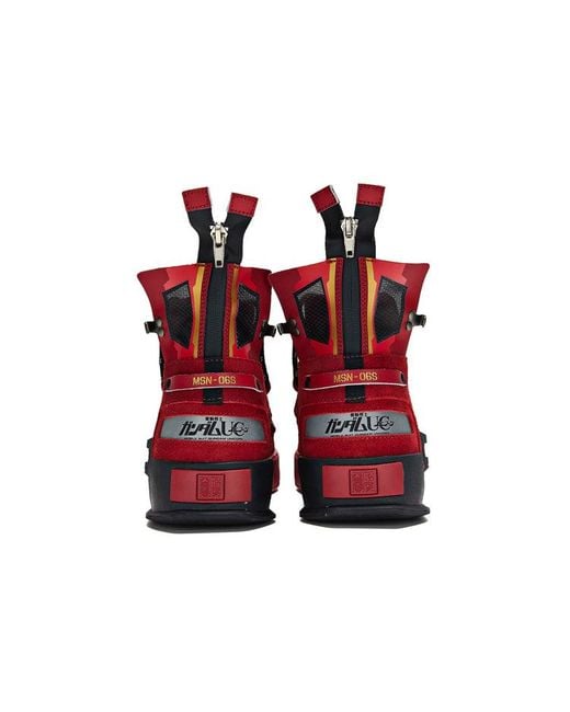361 Degrees Red X Gundam Unicorn Skate Shoes 'Sinanju' for men