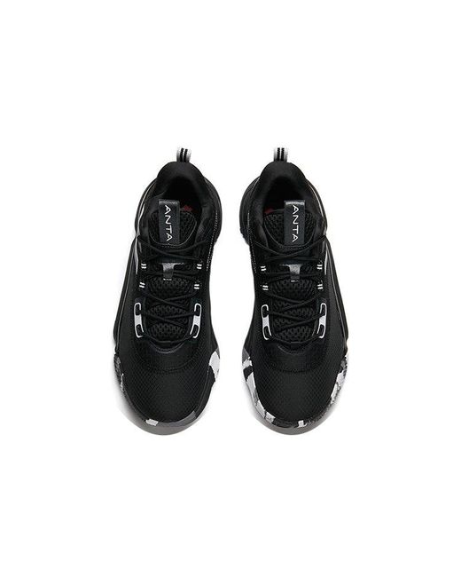 Anta Black Basketball Series Sneakers Camo' for men