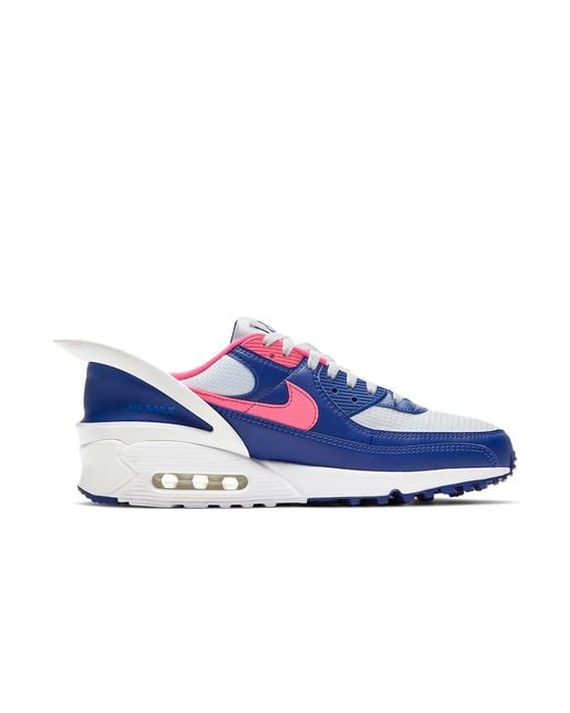 Nike Air Max 90 Flyease Running Casual Shoes S Cu0814-102 Size Blue for men