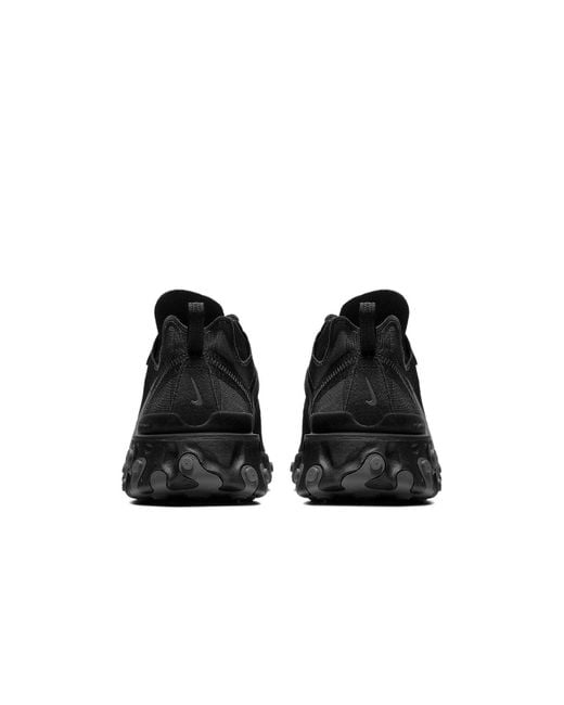 Nike Black React Element 55 Shoes for men