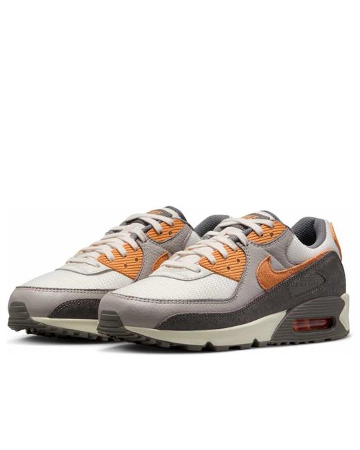 Nike Brown Air Max 90 Premium 'Flat Pewter Copper Moon' for men
