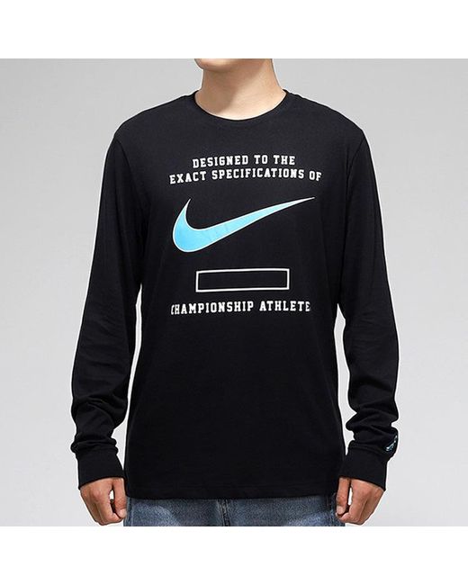 Nike Black Sportswear Casual Sports Long Sleeves for men