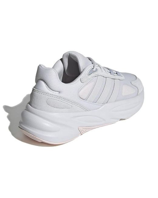 Adidas White (Wmns) Ozelle Cloudfoam Lifestyle Running Shoes 'Dash'