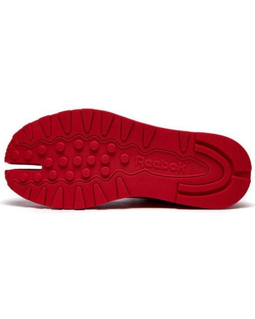 Reebok Red Maison Margiela X Classic Leather Tabi 'Vector' for men