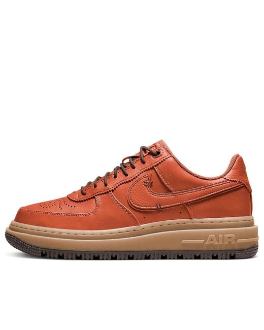 Nike Brown Air Force 1 Luxe 'Burnt Sunrise' for men