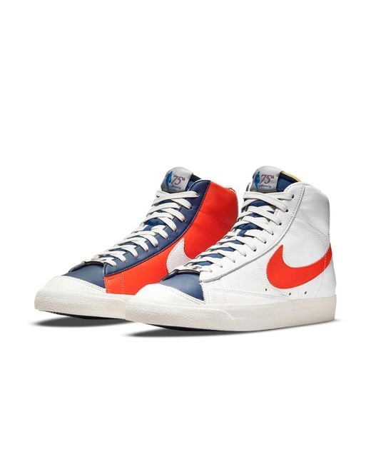 Nike White Nba X Blazer Mid '77 Emb '75Th Anniversary for men