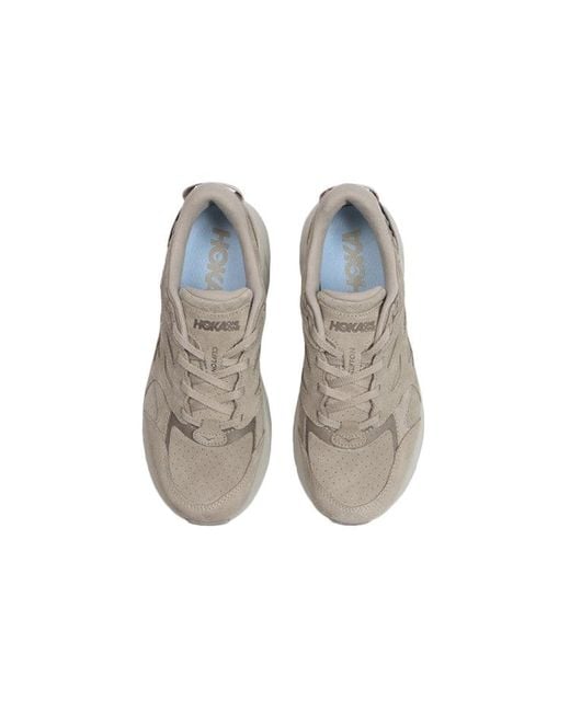 Hoka One One Gray Ora Cliftton L Suede 'Simply Taupe Pumice Stone' for men