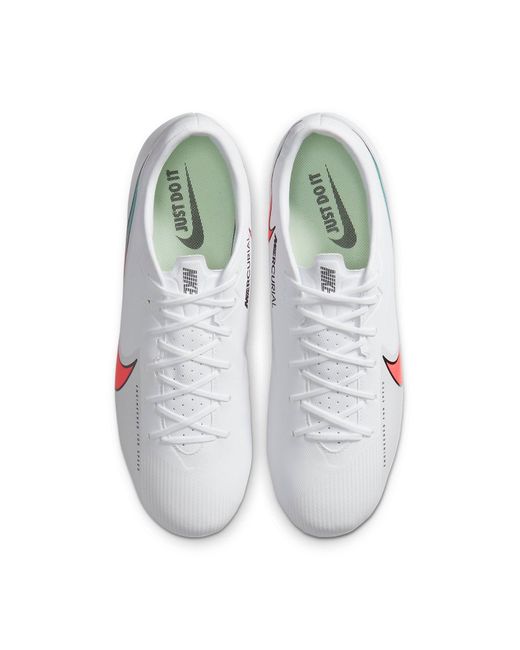 Nike White Mercurial Vapor 13 Academy Mg Flash Crimson' for men