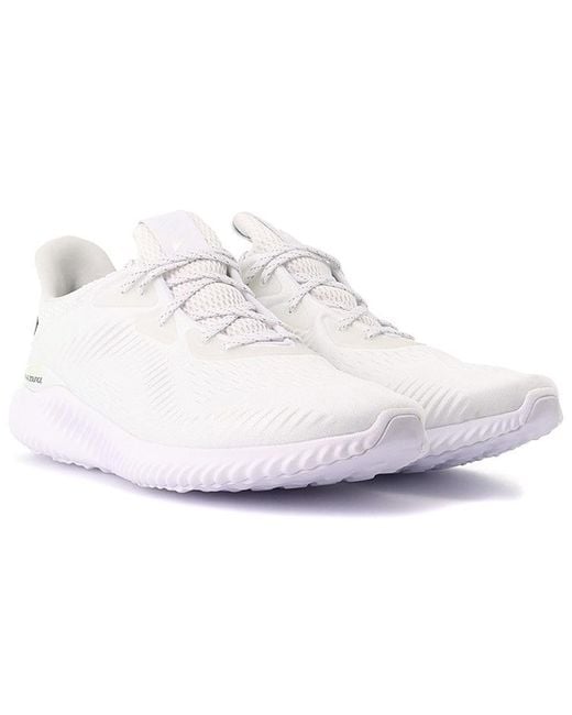 Adidas White Alphabounce 1 for men