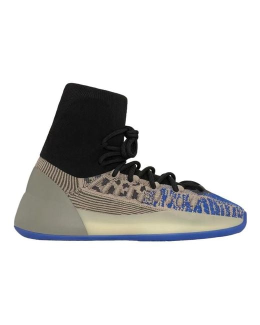 Adidas Black Yeezy Bsktbl Knit Lace Up Sneakers for men