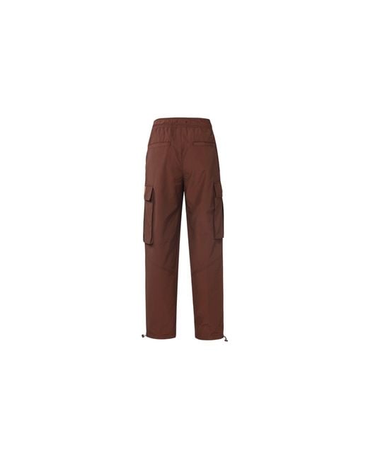 Nike Red Flight Heritage Big Pocket Cargo Woven Drawstring Casual Joggers/Pants/Trousers Chocolate for men