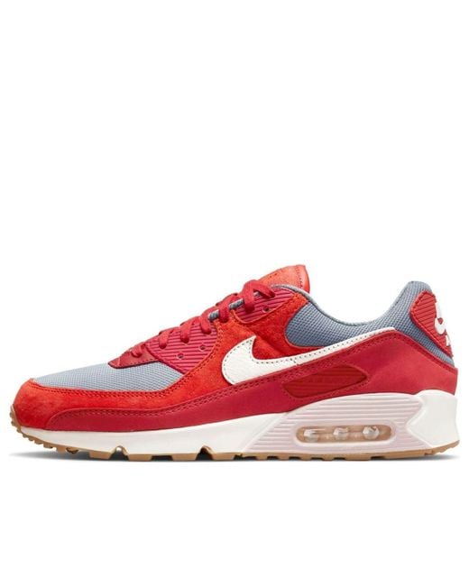 Nike Red Air Max 90 Premium 'Gym' for men