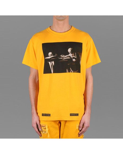 Off-White c/o Virgil Abloh Yellow Ss21 Co Virgil Ablo Ow Tee