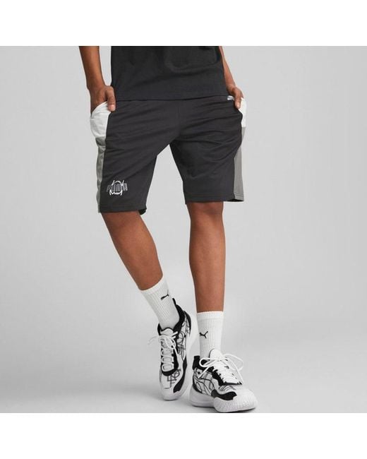PUMA Black Training Basketball Shorts for men