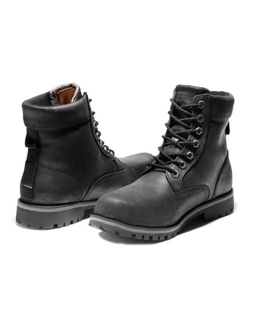 Timberland Black Rugged Waterproof Ii 6 Inch Boots Full Grain' for men
