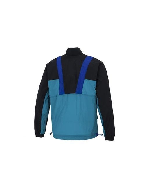 Adidas Blue St Ltwind Wvjk Colorblock Athleisure Casual Sports Zipper Jacket for men