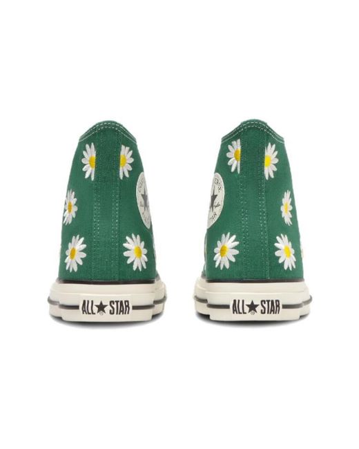 Converse Green All Star Daisyflower Hi 'Spring' for men