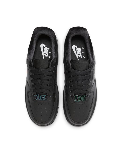 Nike Black (Wmns) Air Force 1 Low 'Just Do It'