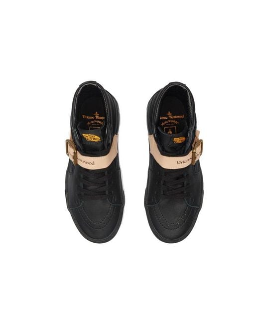 Vans Black Sk8-Hi Platform Vivienne Westwood Anglomania Buckle for men