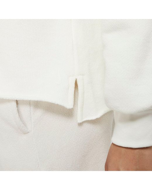 Nike White (Wmns) Casual Hooded Pullover Sweatshirt