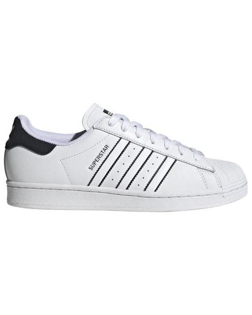 Adidas White Originals Superstar Shoes for men