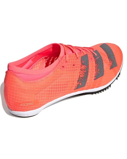 Adidas Red Adizero Ambition Spikes for men
