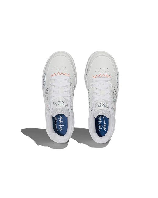 Adidas White (Wmns) Hoops 3.0 Shoes Muti-Color'