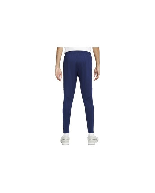 Nike Blue Logo England Strike Dri-Fit Knit Soccer Pants for men
