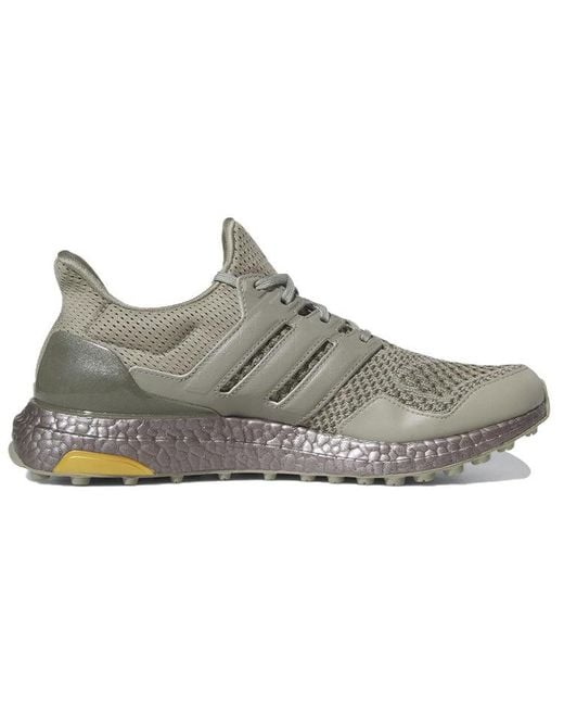 Adidas Gray Ultraboost Spikeless Golf Shoes Pebble' for men
