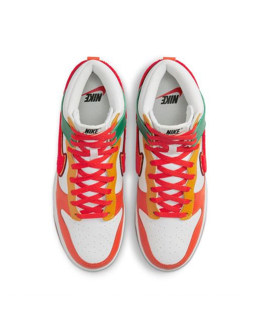 Nike Red Dunk High 'Chenille Swoosh' for men