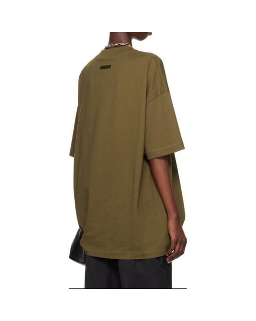 Fear Of God Green Jersey Crewneck Tee for men
