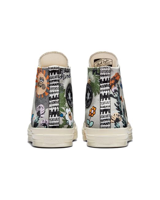 Converse Blue Chuck 70 High 'Floral' for men