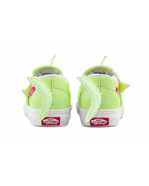 Vans Green Slip-On V Low Tops Casual Skateboarding Shoes for men