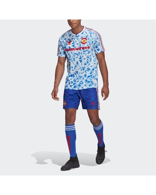 Adidas Blue Originals X Human Race Crossover Soccer/Football Sports Quick Dry Jersey Sw Fan Edition 20-21 Season for men