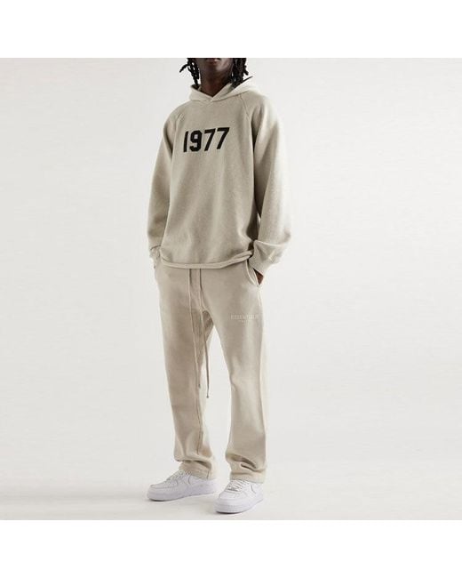 Fear Of God White Ss22 Knit 1977 Hoodie 'Wheat' for men