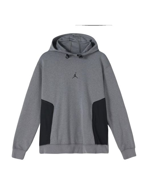 Nike Gray Jordan Casual Sports Logo Pullover Long Sleeves for men