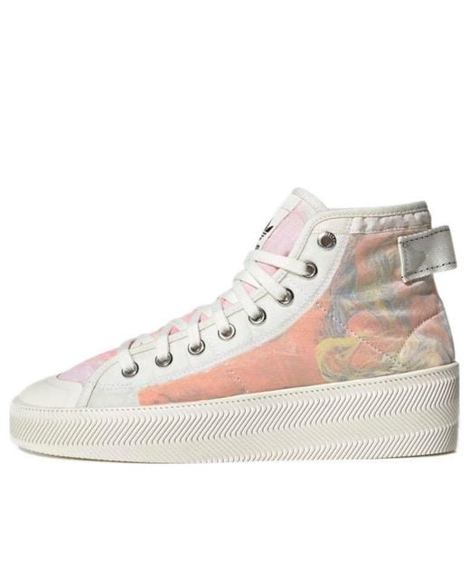 Adidas White X Parley Nizza Hi for men