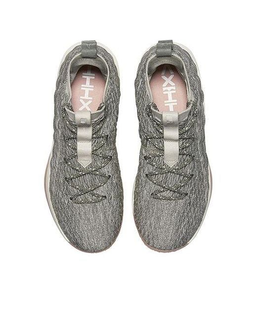Nike Gray Lebron 15 Low 'Light Bone' for men