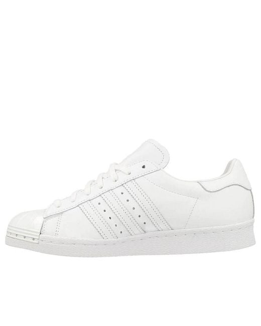adidas superstar metal toe white